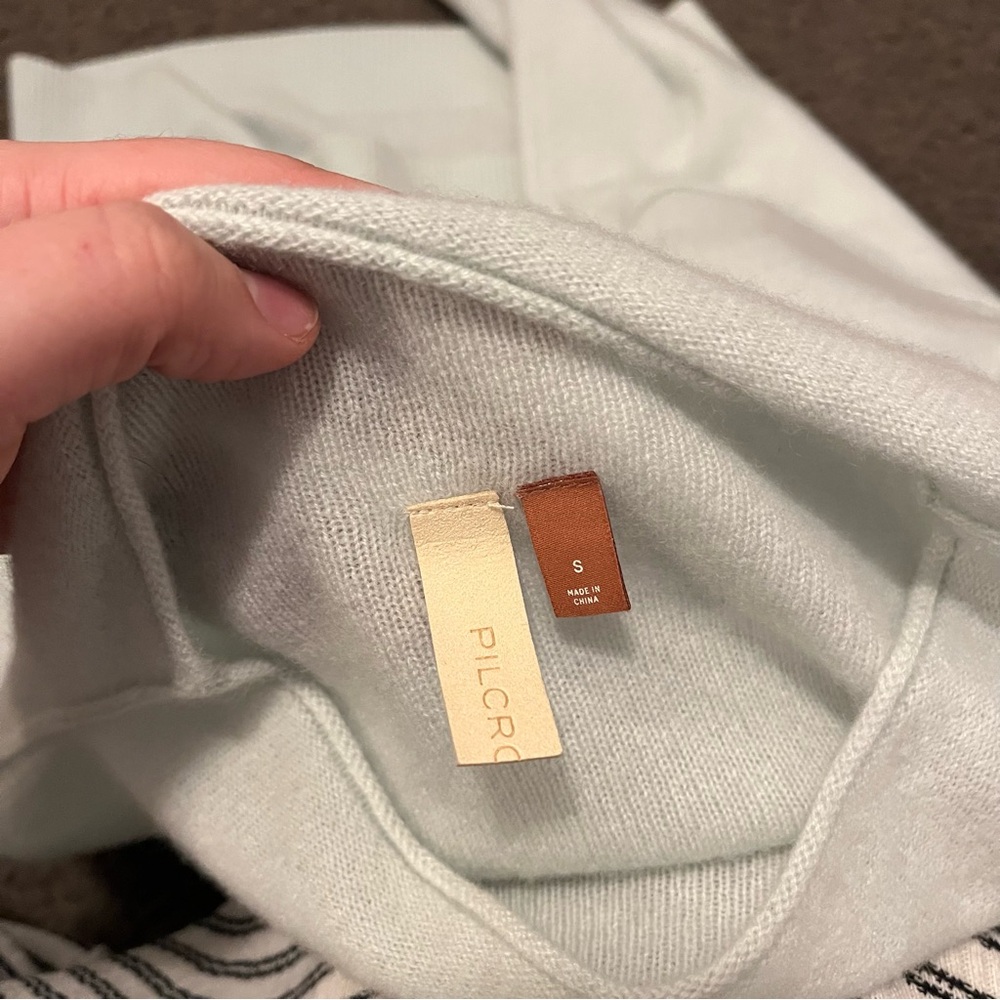 Anthropologie Pilcro The Alani Mock Neck Cashmere Sweater - Picture 7 of 9